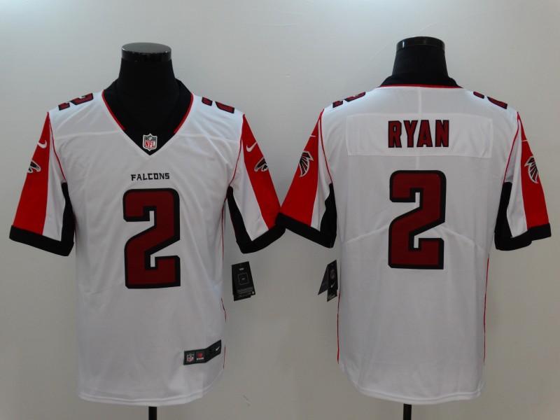 Men's Atlanta Falcons Matt Ryan #2 White Jersey